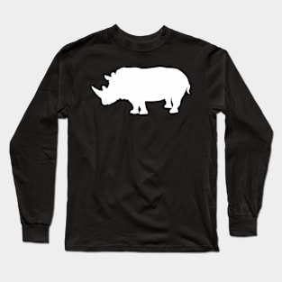 Rhino White - Rhino Long Sleeve T-Shirt